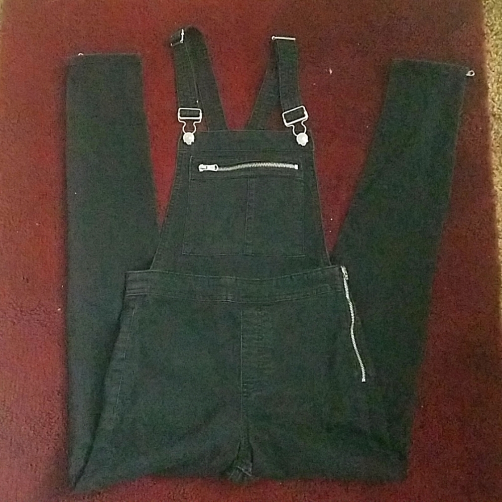 Divided H&M, Black Overalls,  Women's Size:S , Zippers